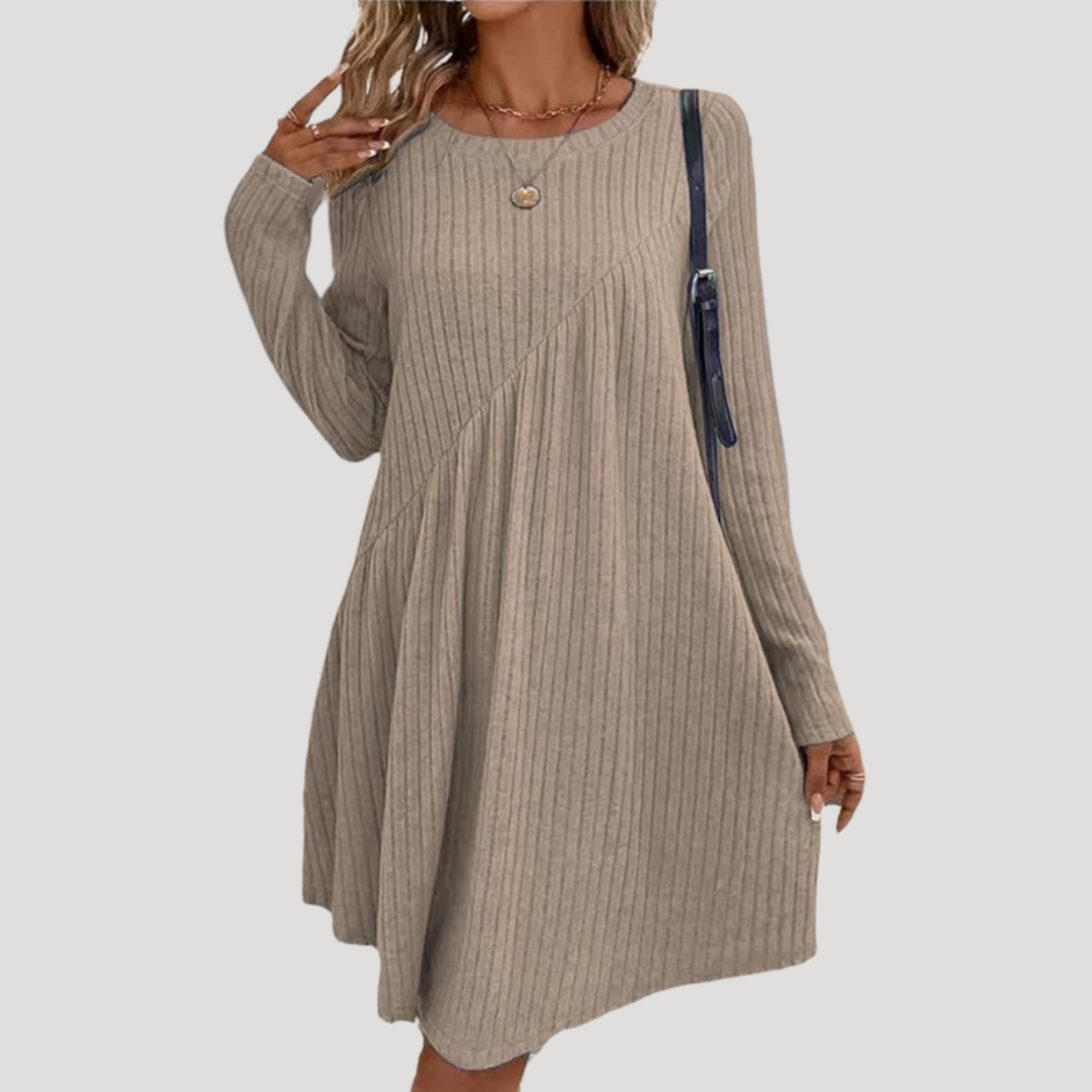 Robe Droite Femme Décontractée Longueur Genou