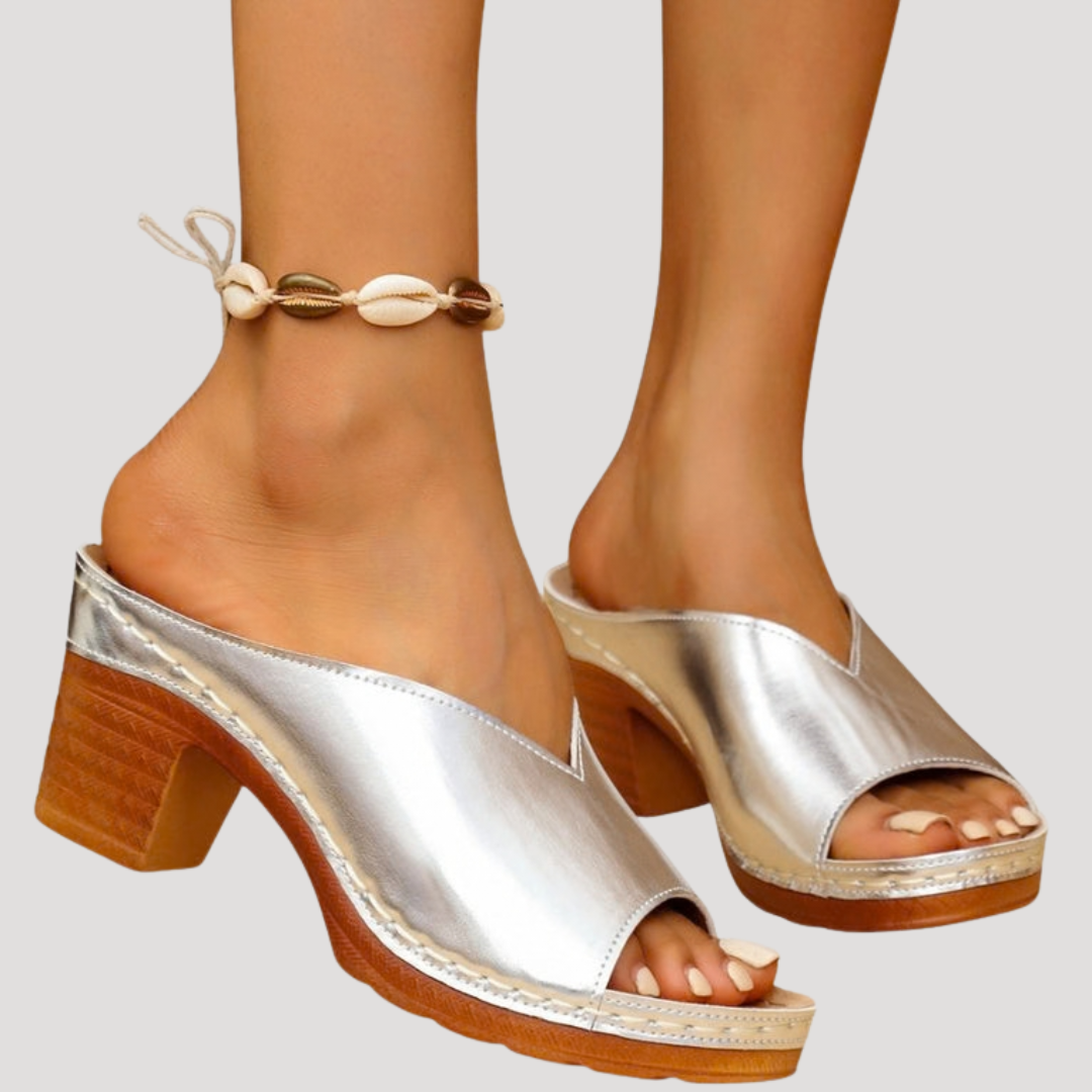 Mules à talon femme élégantes et confortables