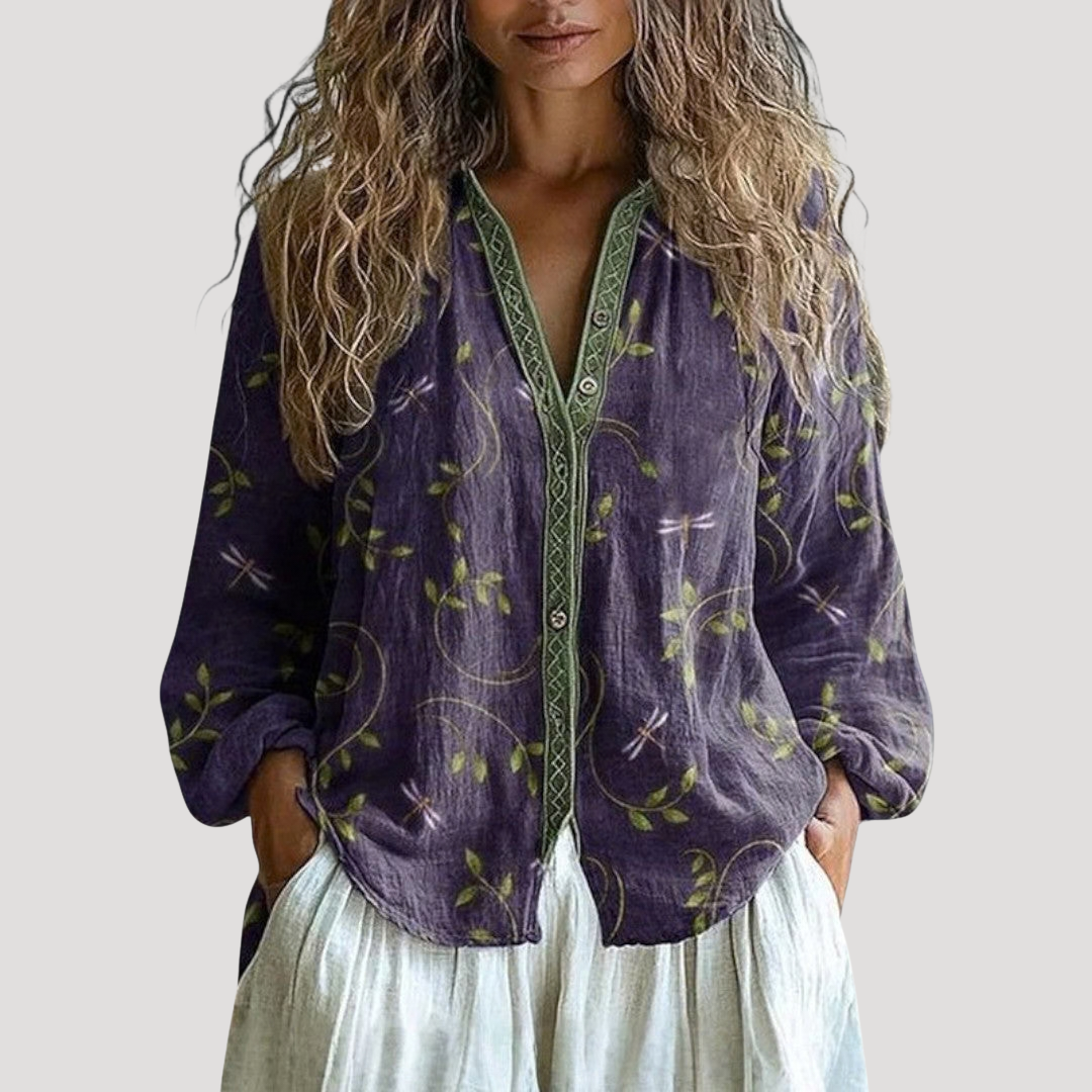 Blouse Femme Bohème Imprimée