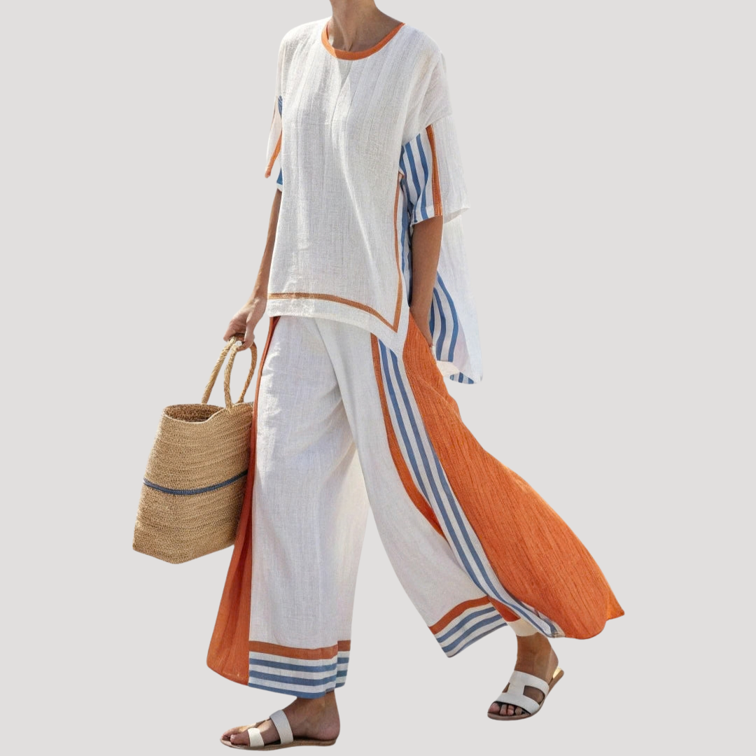Ensemble Femme Été Décontracté Pantalon Large