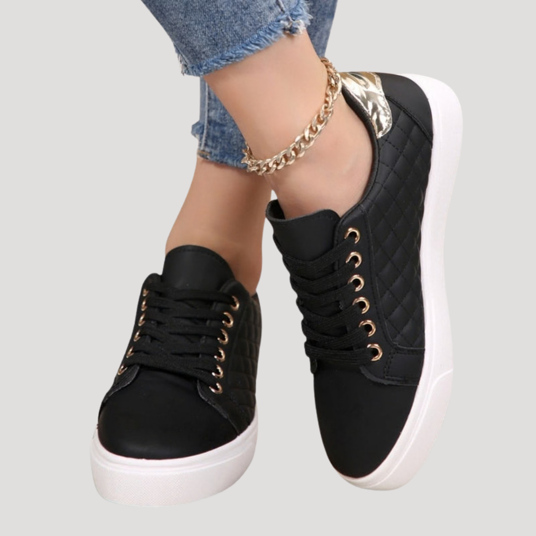 Sneakers mode femme effet matelassé