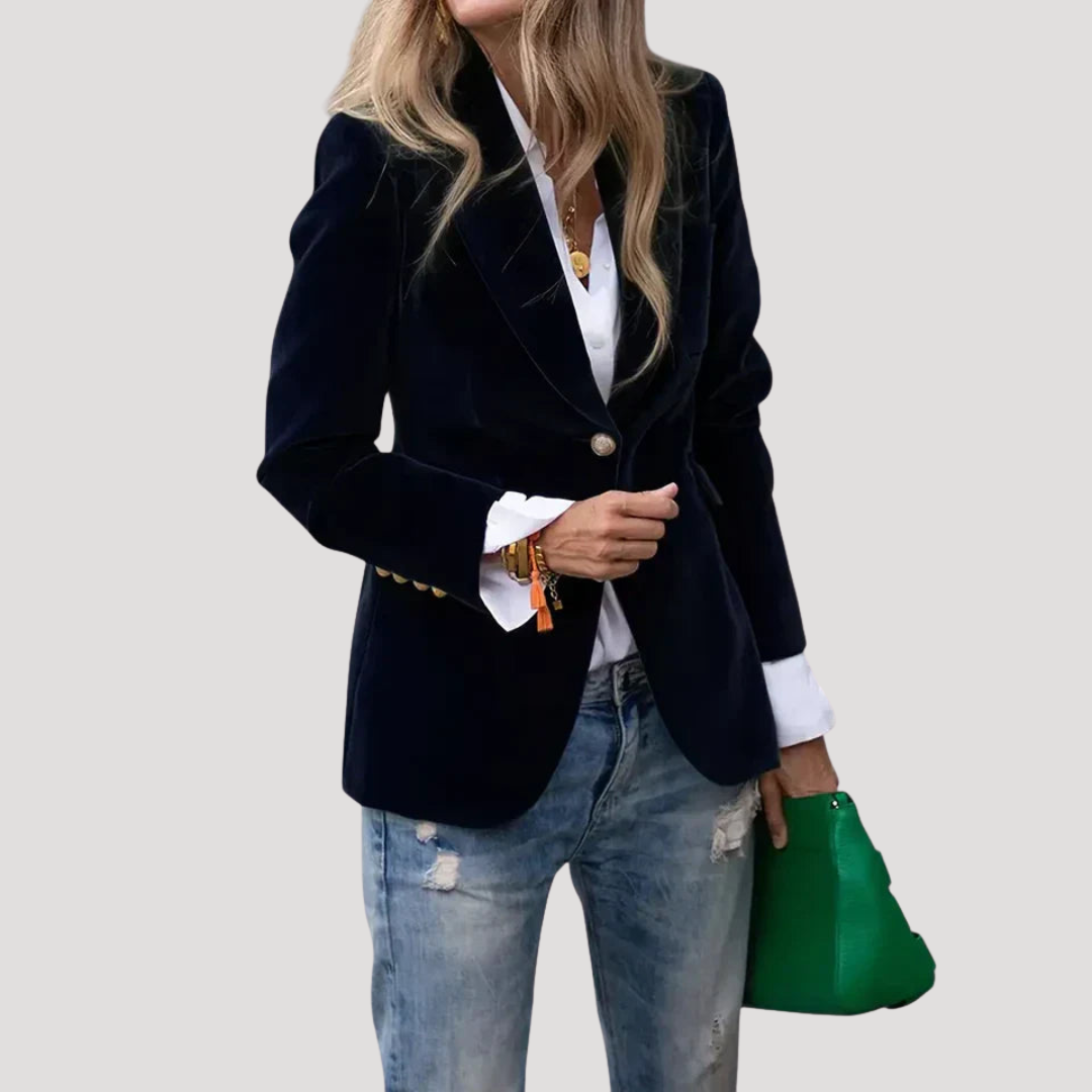 Veste de Costume Femme Chic Coupe Ajustée