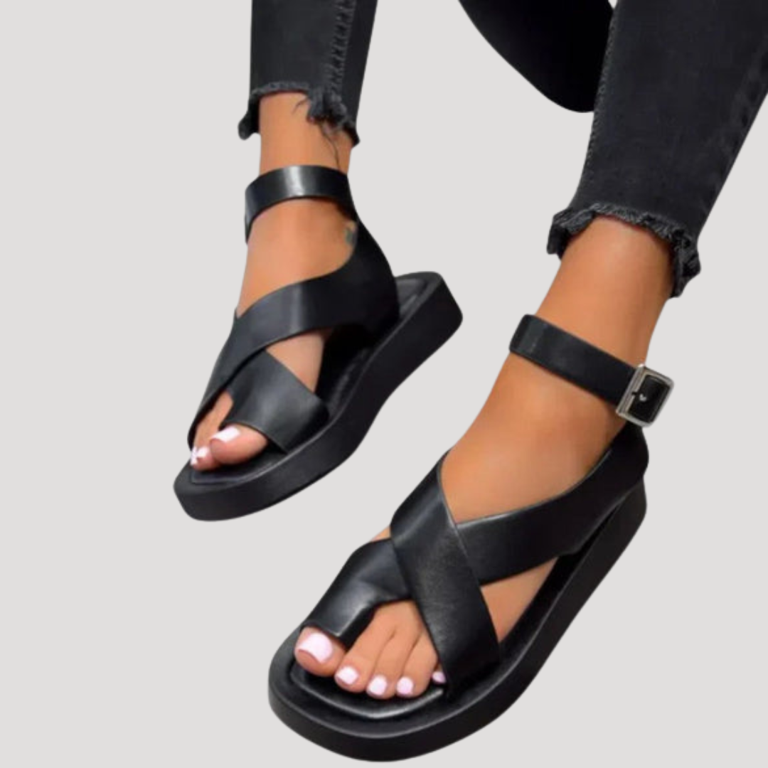 Sandales Femme Bout Ouvert Bride Cheville Élégantes