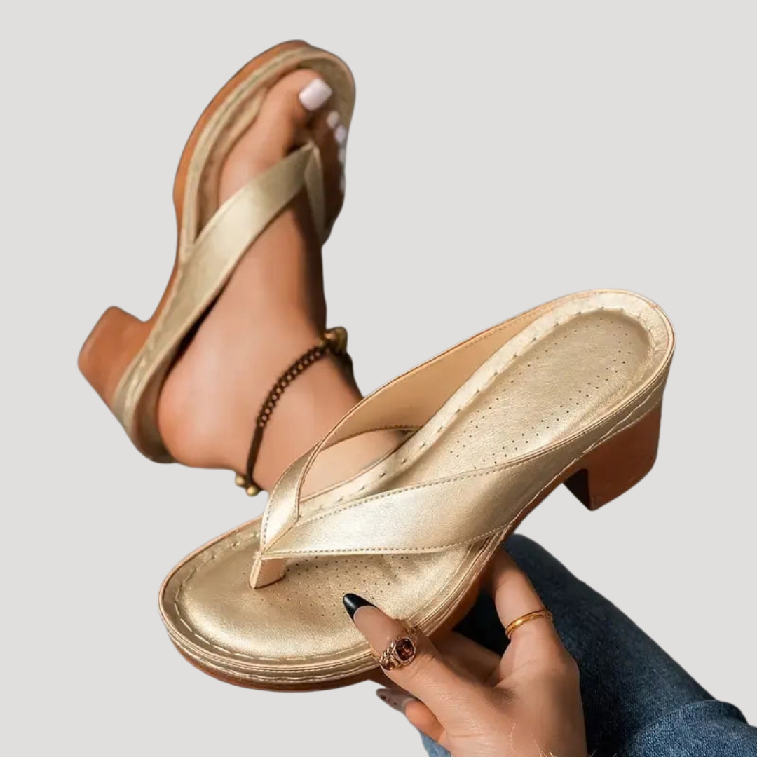 Sandales tong femme à talon confortable