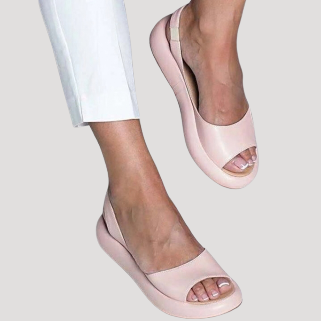 Sandales confort femme à bout ouvert