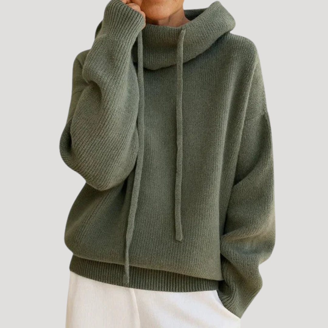 Pull Femme Cocooning à Capuche Décontracté