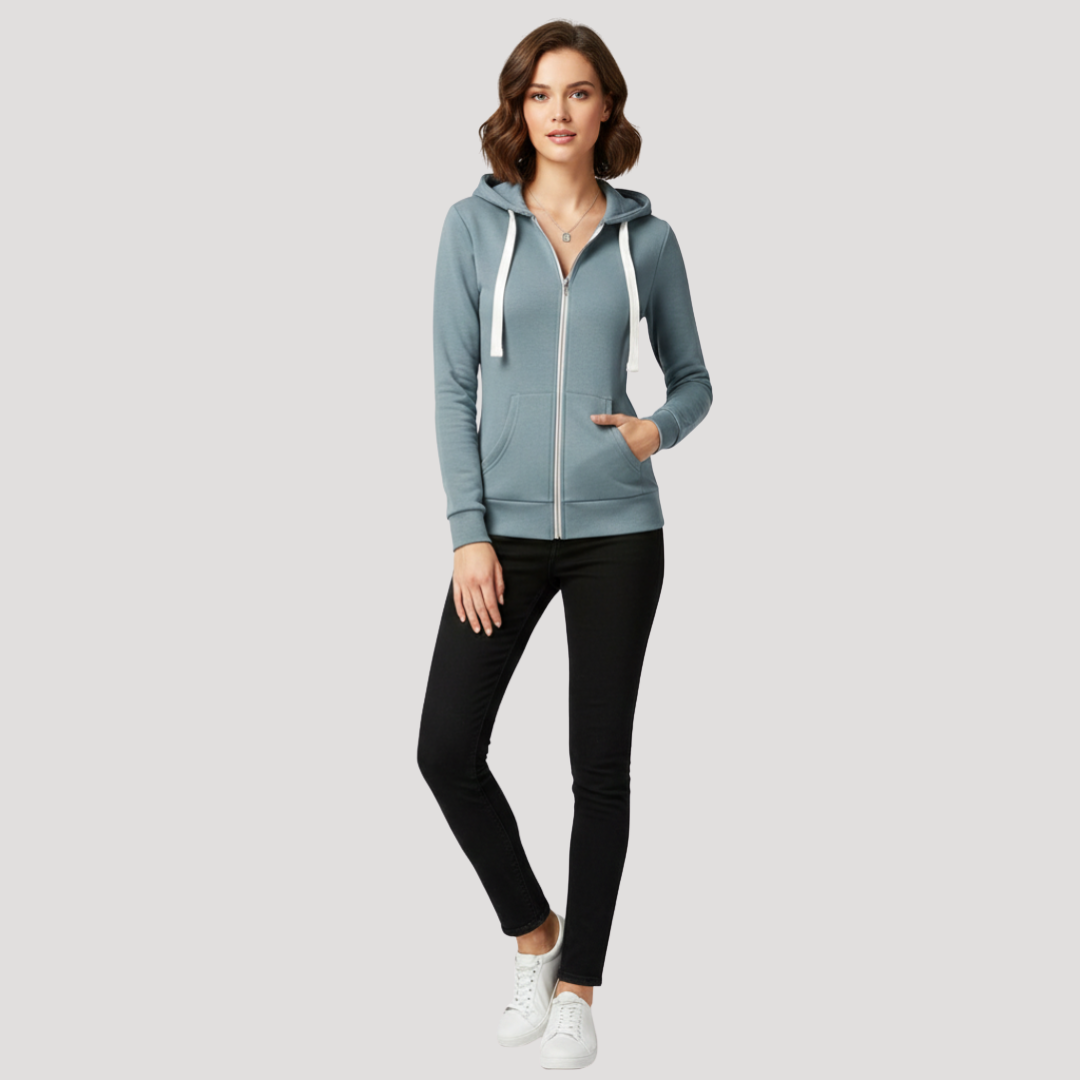 Sweat à Capuche Femme Zippé Sport