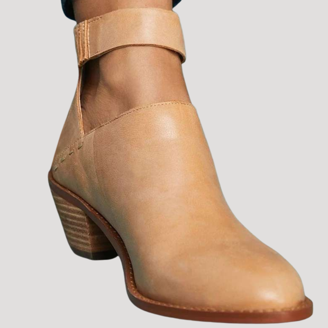 Bottines Femme Ajourées à Talon Bloc