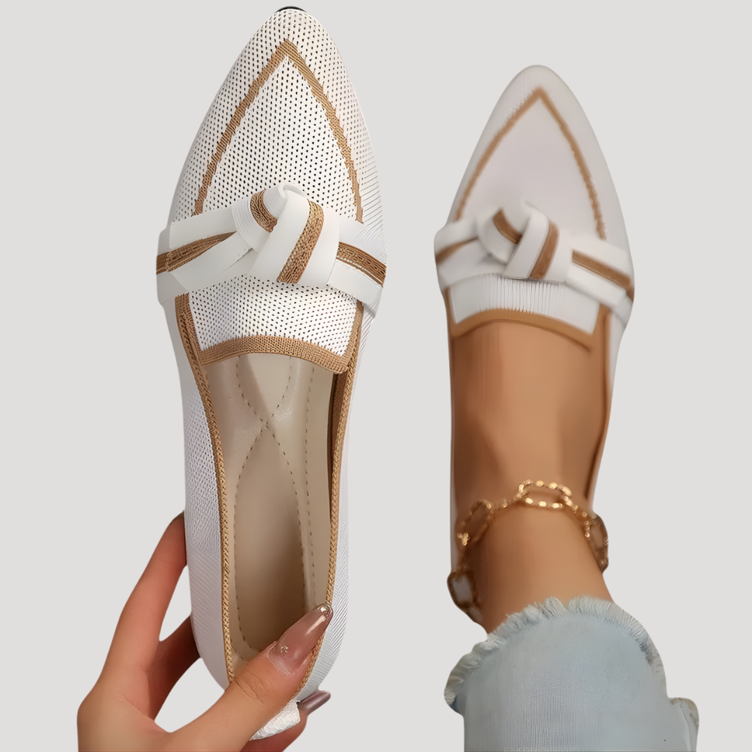 Ballerines femme confort légères à nœud