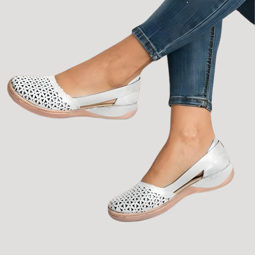 Chaussures femme confort ajourées et respirantes été