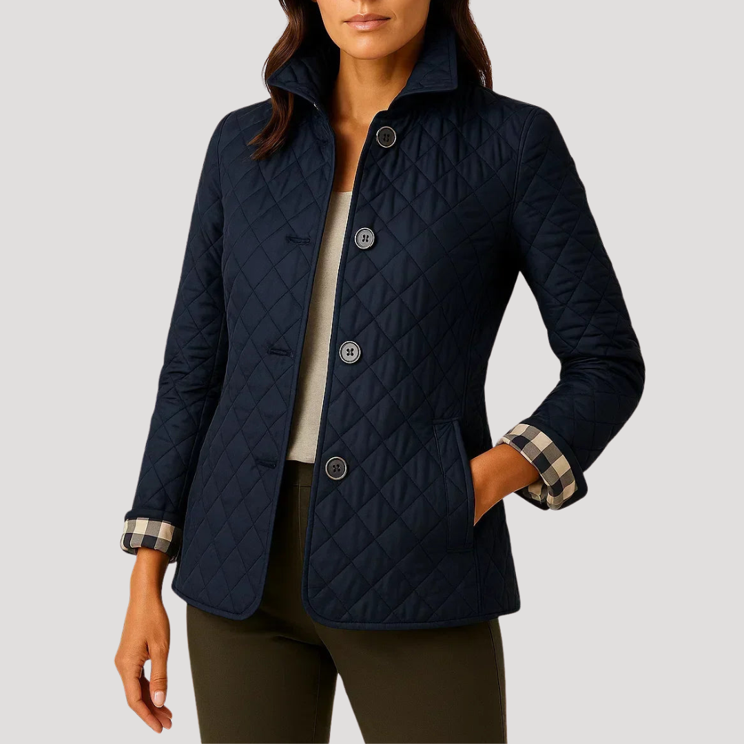 Veste Femme Cintrée Matelassée Boutonnée
