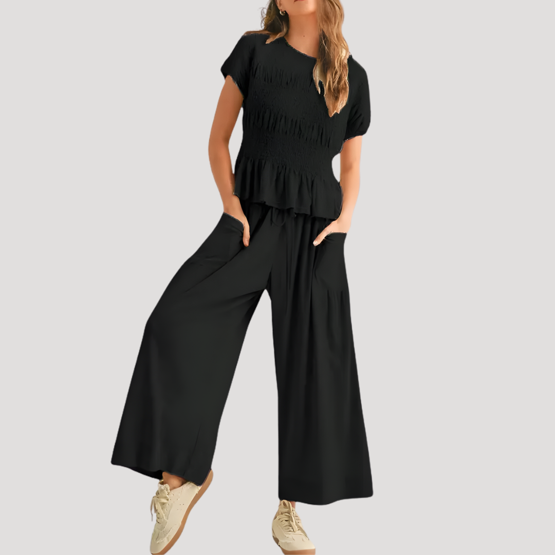 Ensemble Femme Pantalon Fluide Décontracté
