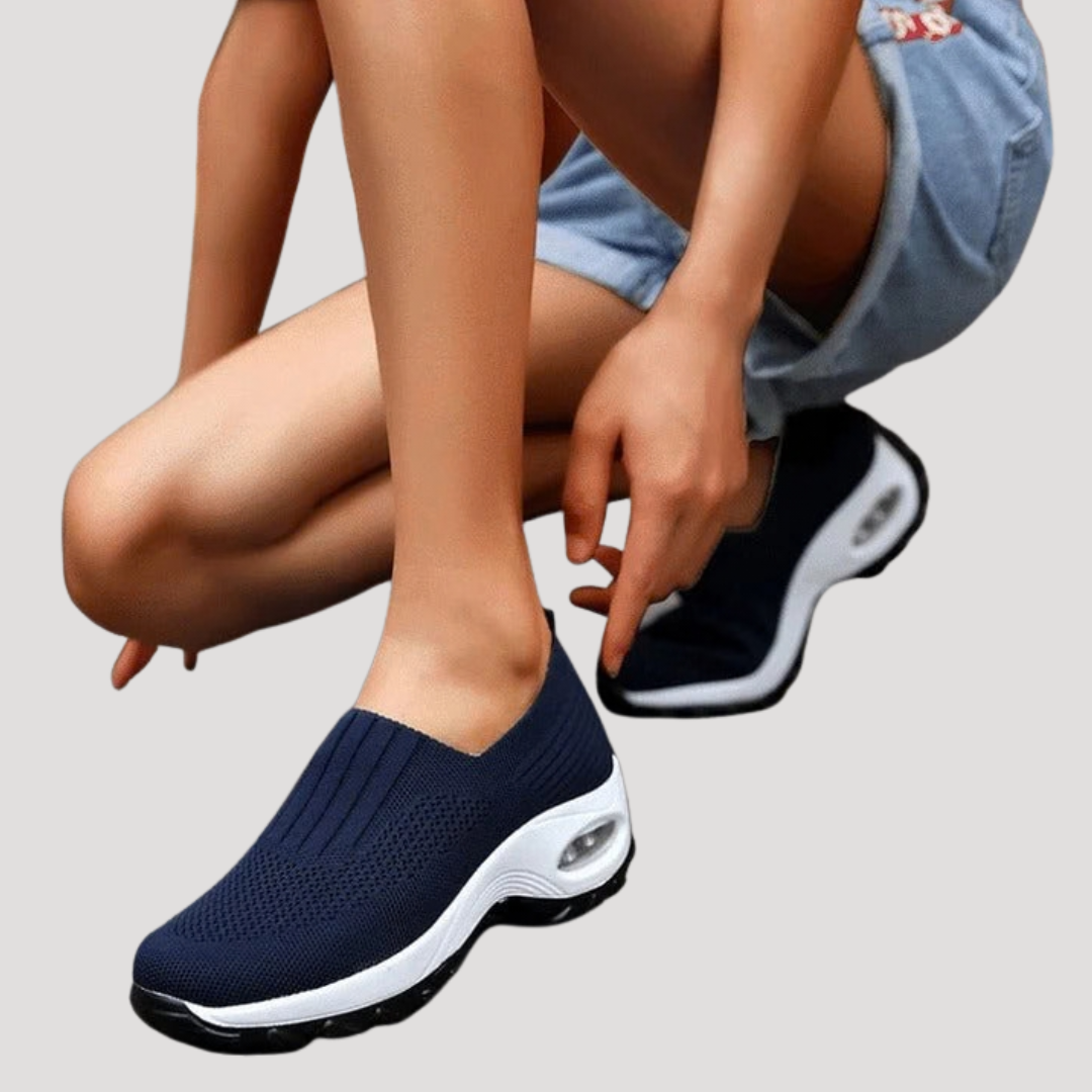 Sneakers confort femme faciles à enfiler