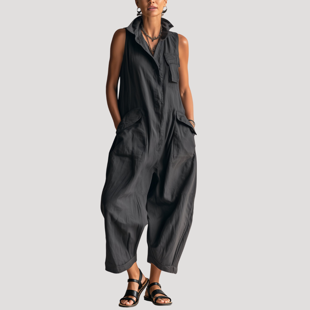 Combinaison Ample Sans Manches Femme