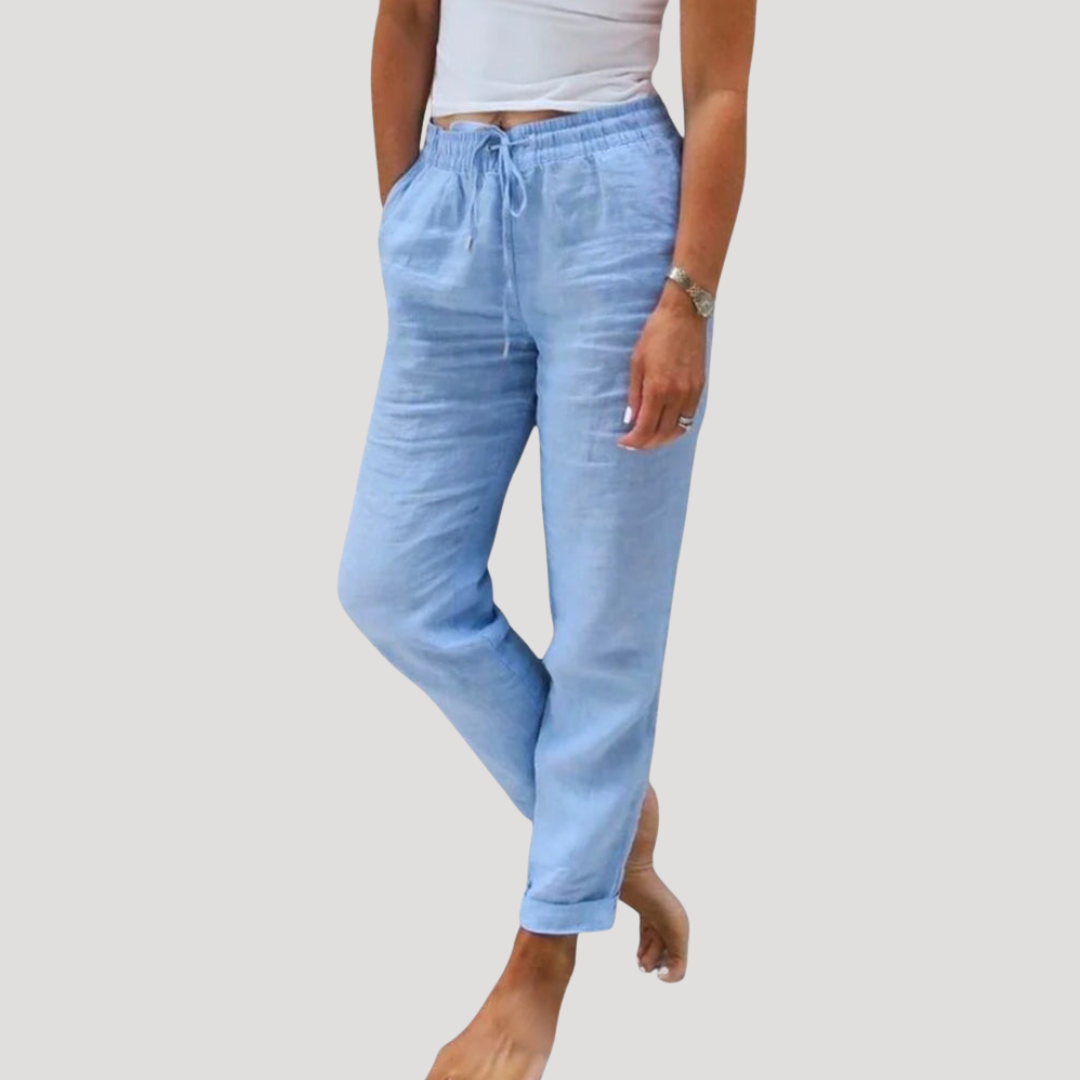 Pantalon Femme Taille Élastique Décontracté
