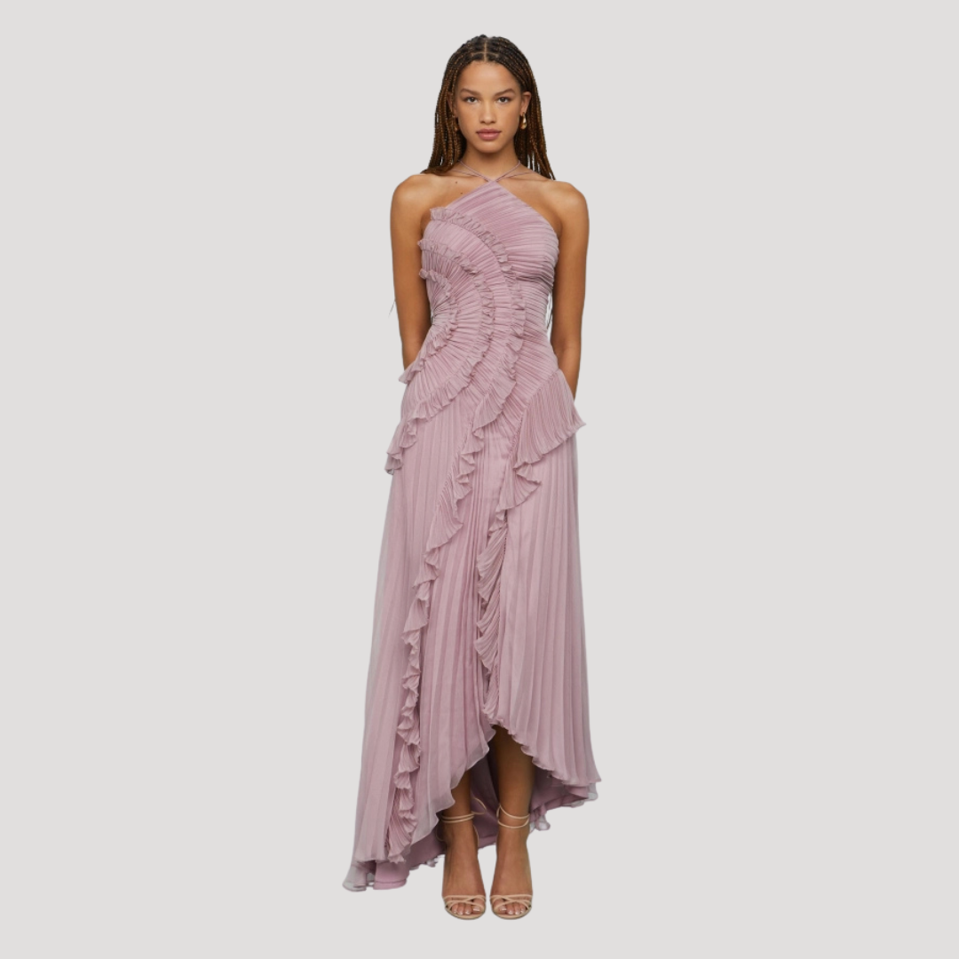 Robe mi longue femme soirée élégante