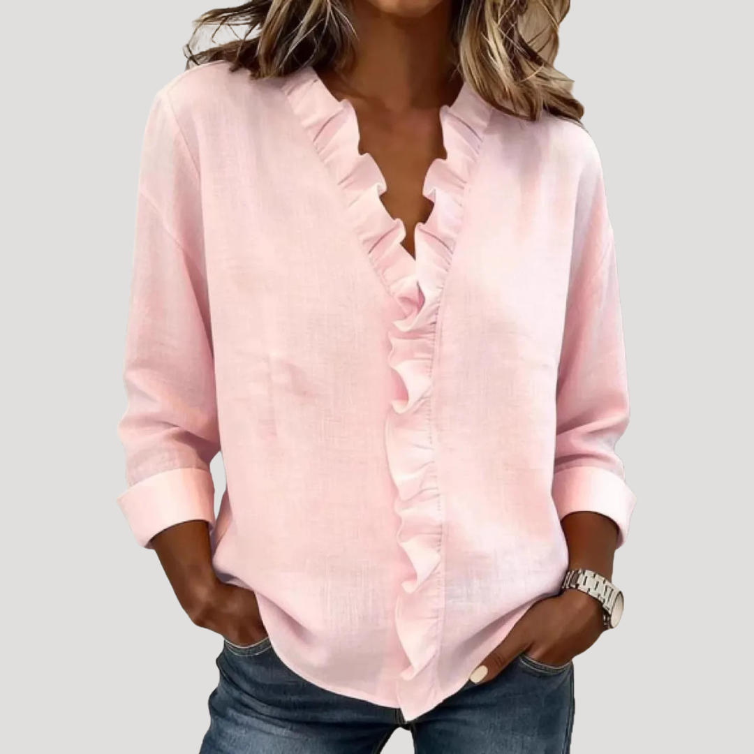 Blouse Femme Élégante à Volants