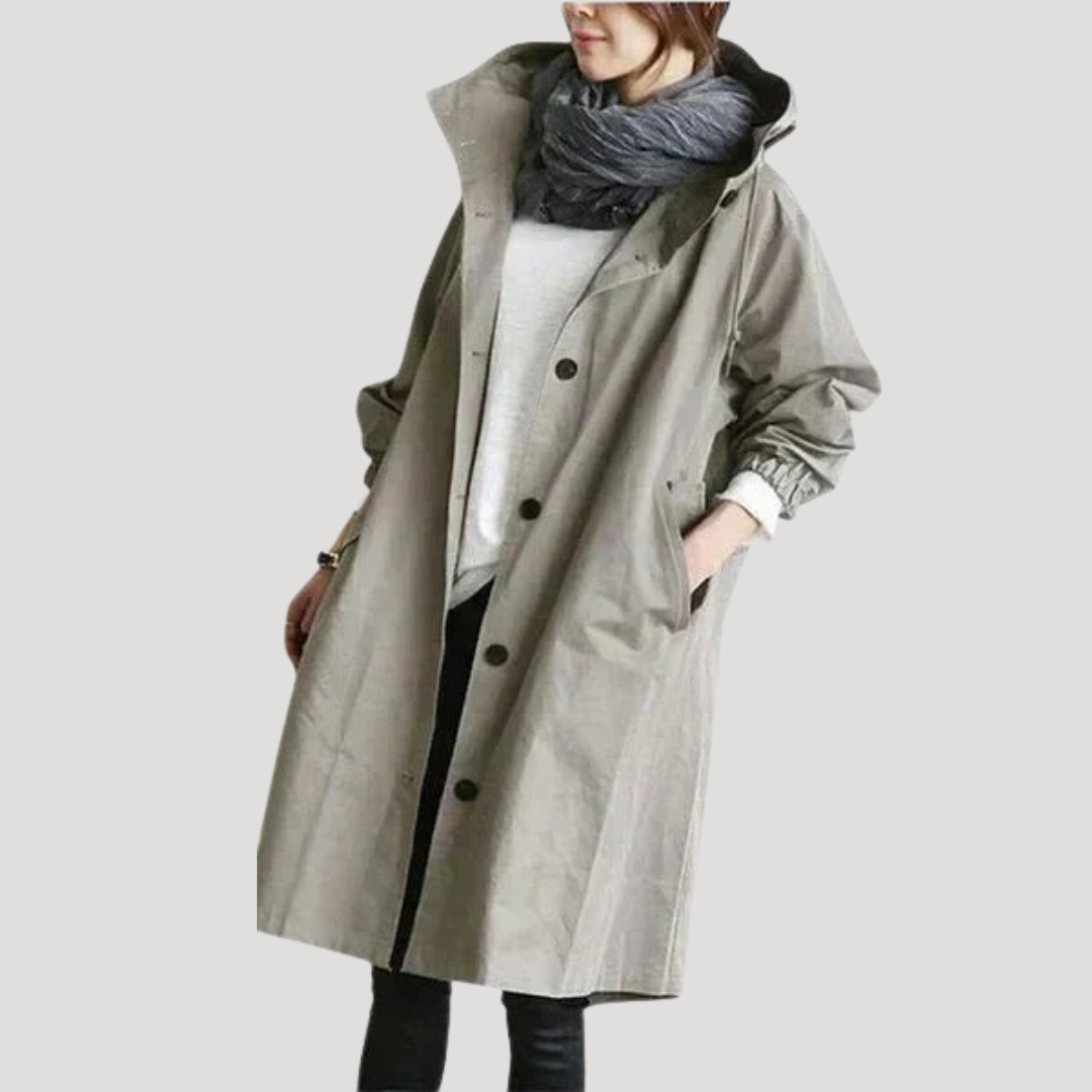 Manteau Femme Long Boutonné Élégant