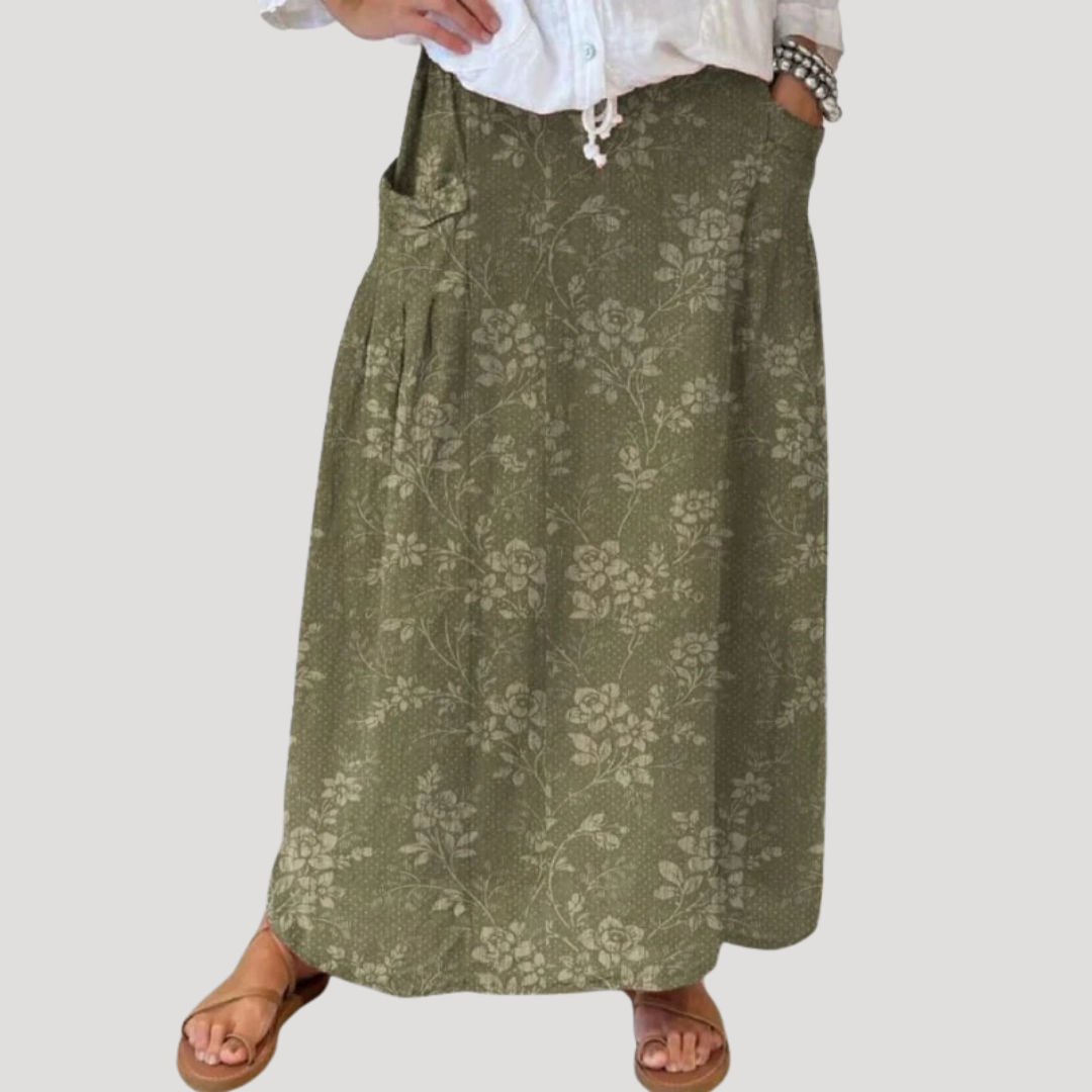 Jupe Maxi Femme Taille Élastique Décontractée