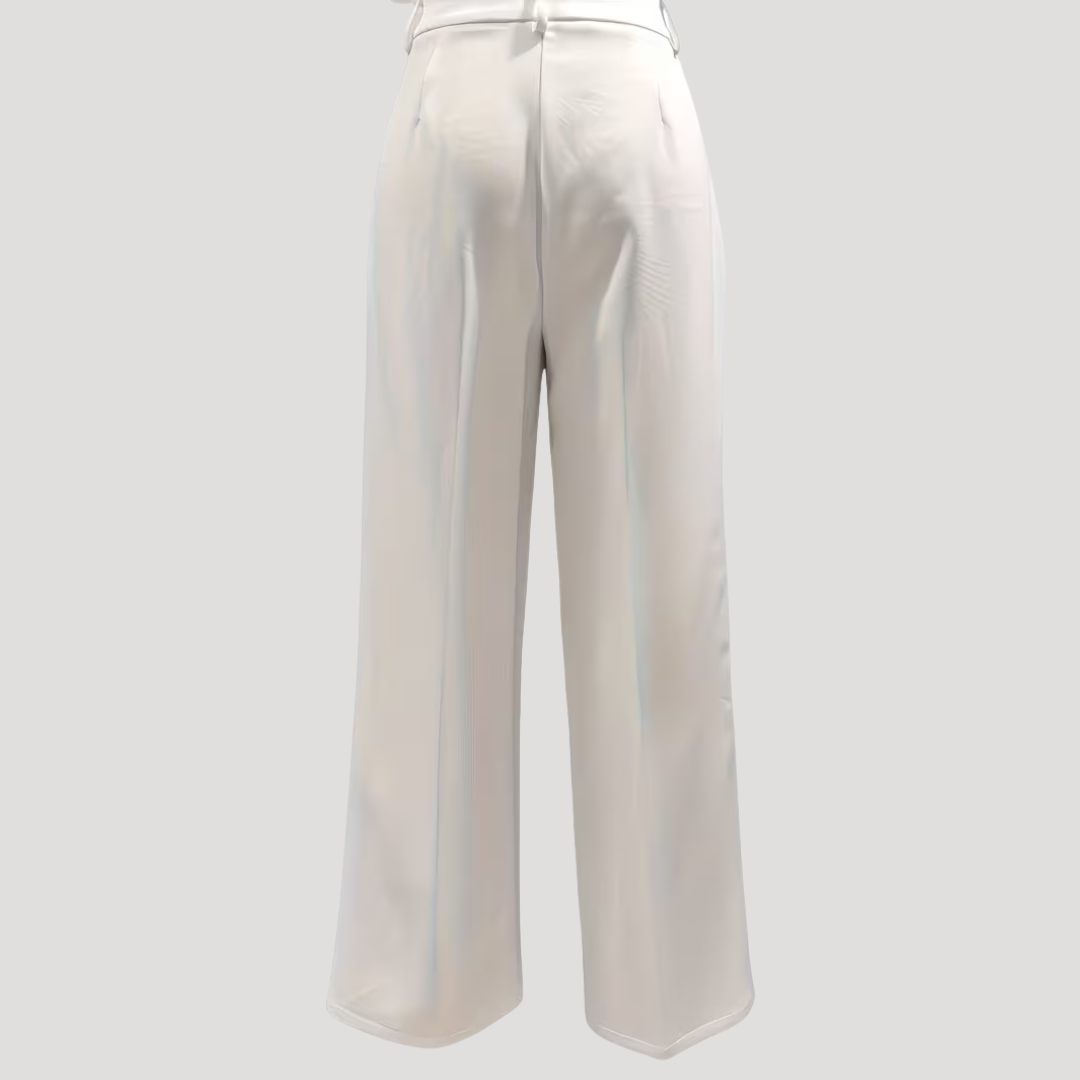 Pantalon tailleur femme taille haute et élégant
