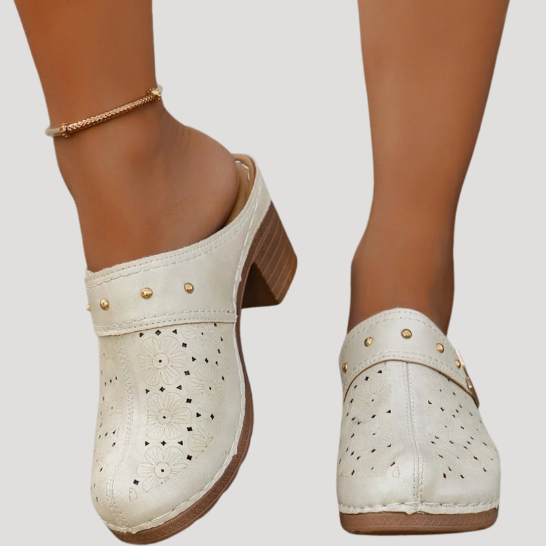 Mules femme à talon style sabot