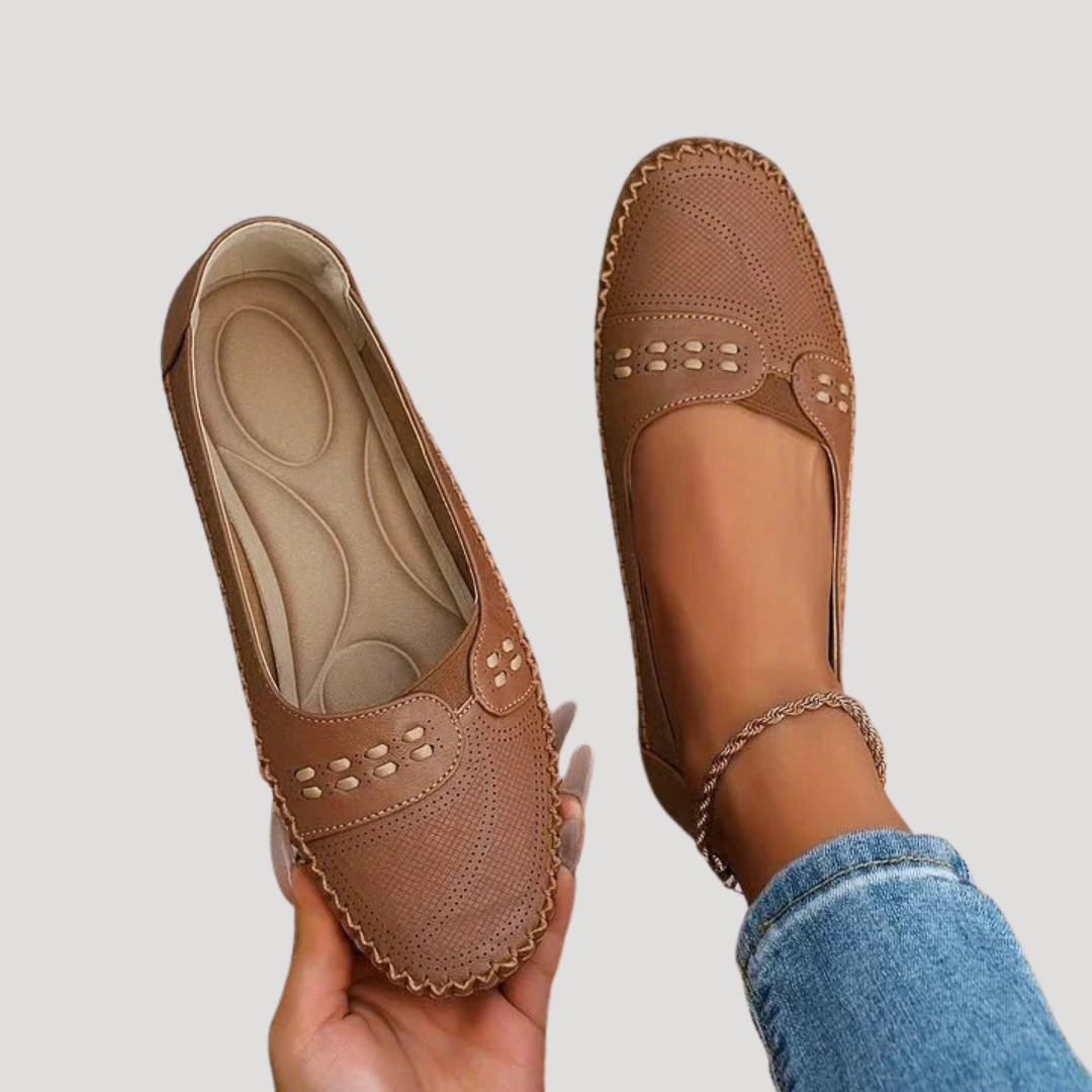 Mocassins confort femme respirants