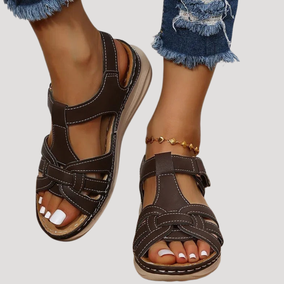 Sandales compensées confort femme