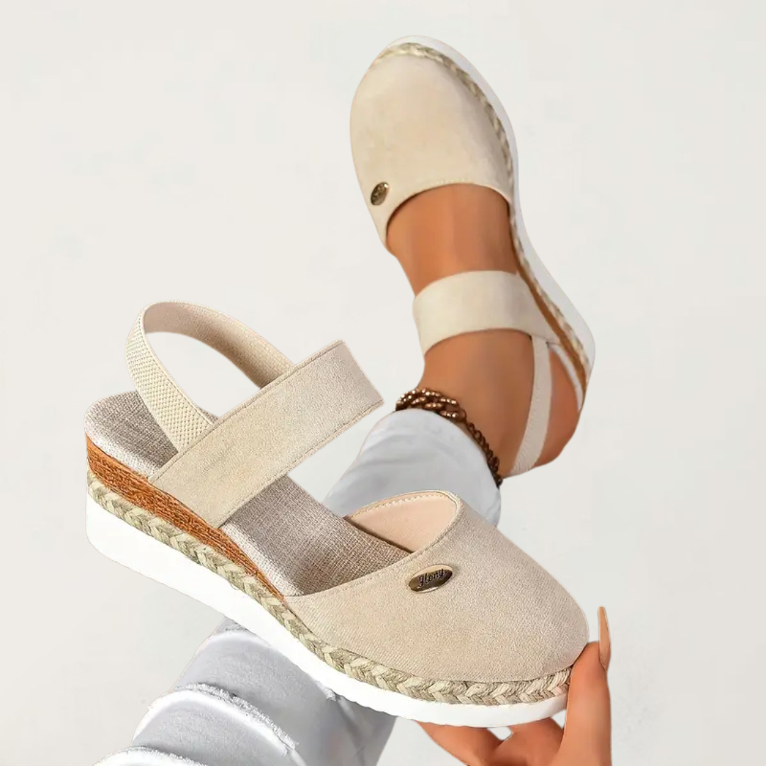 Sandales Femme Bout Fermé Bride Cheville Décontractées