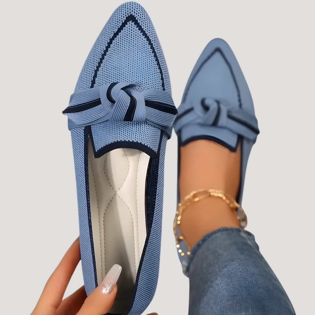 Ballerines femme confort légères à nœud