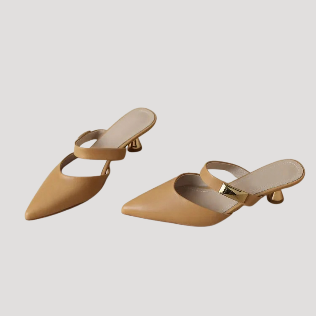 Mules femme à talon bout pointu