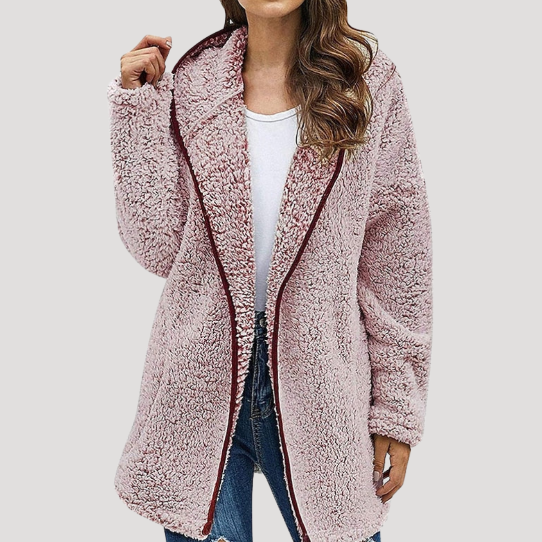 Veste longue femme à capuche