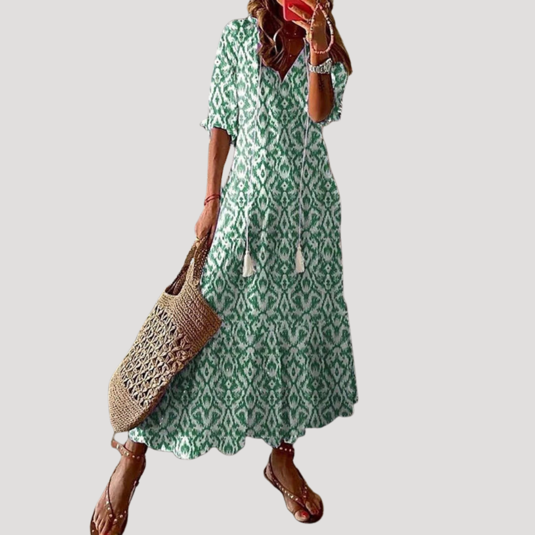 Robe longue bohème fluide