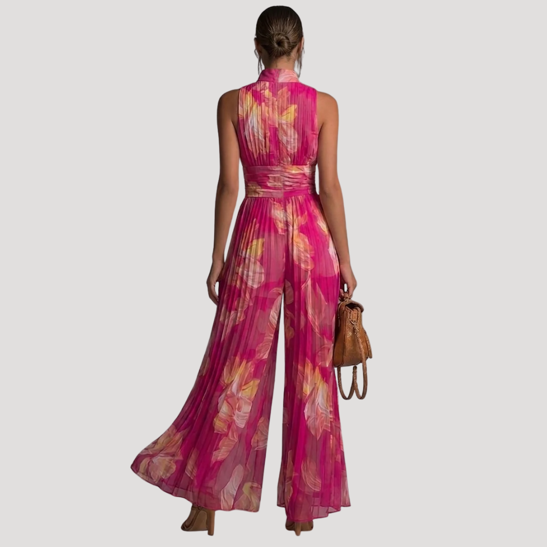 Combinaison Femme Fleurie Élégante Zippée