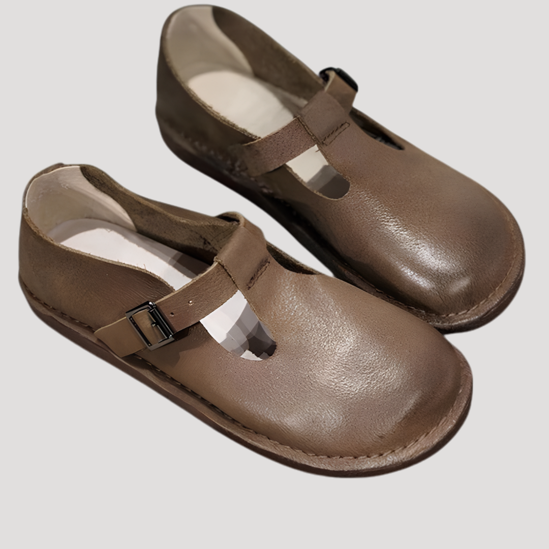 Chaussures Plates Mary Jane Femme à Bride Bouclée