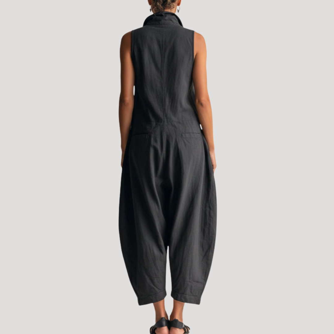 Combinaison Ample Sans Manches d'Été Femme