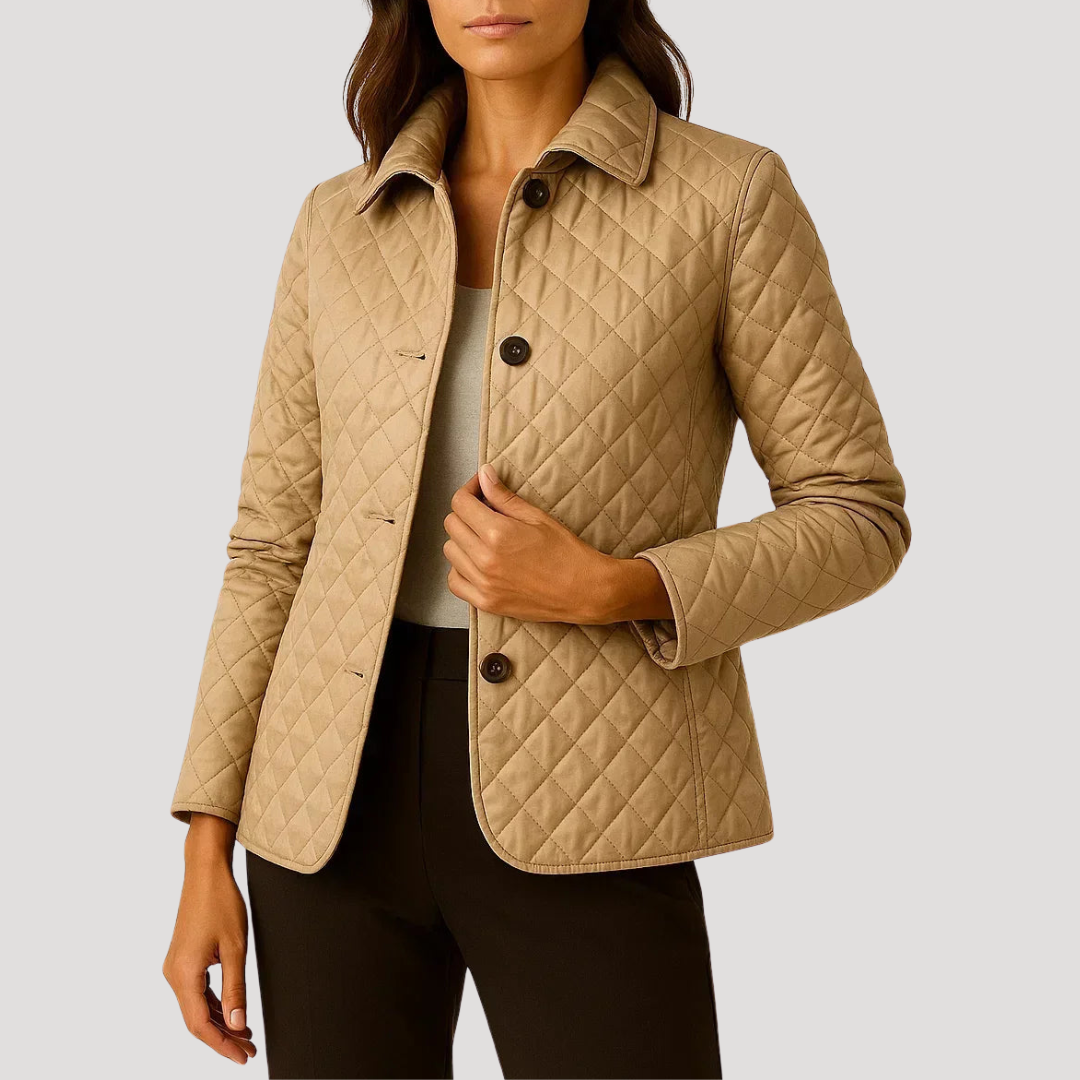Veste Femme Cintrée Matelassée Boutonnée