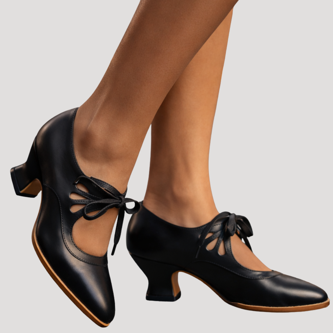 Escarpins Femme Style Mary Jane Vintage à Lacets