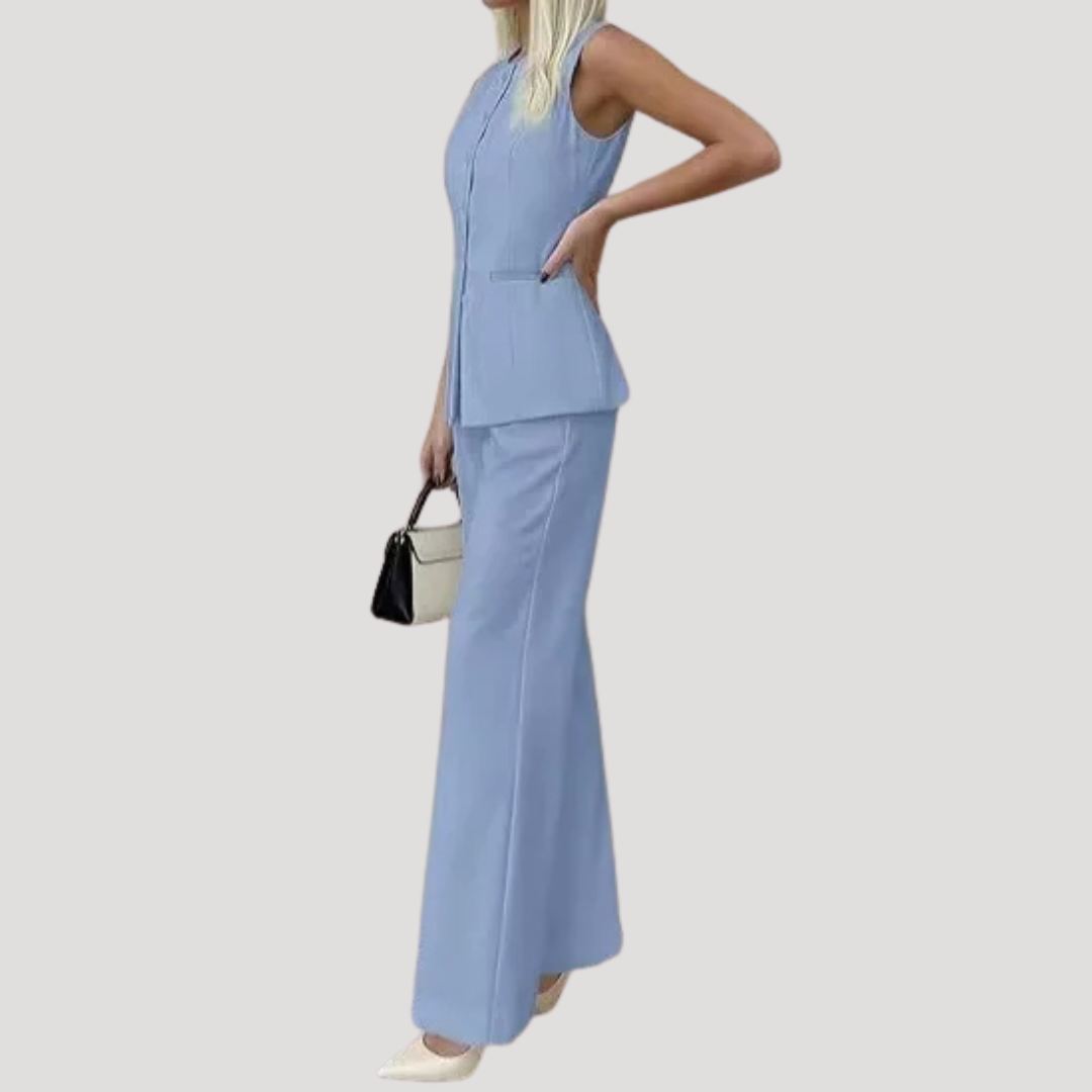 Tailleur Élancé Pantalon Large