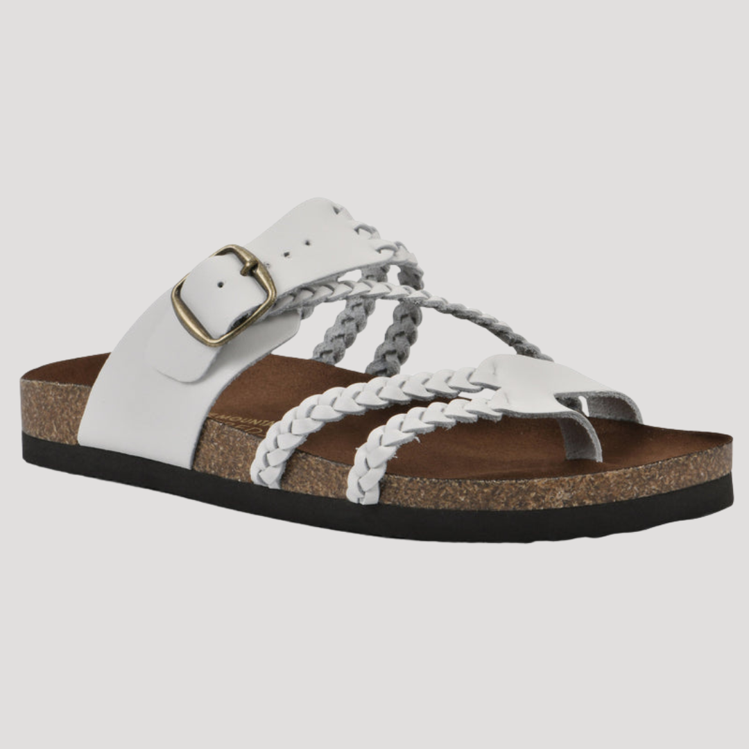 Sandales Femme Double Bride Boucle Confort