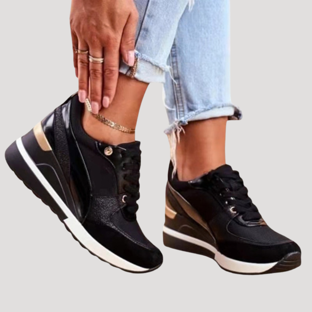 Baskets compensées femme confortables et élégantes