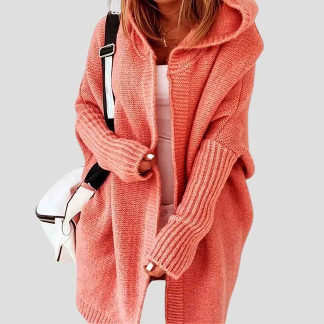 Gilet Femme Oversize à Capuche Décontracté