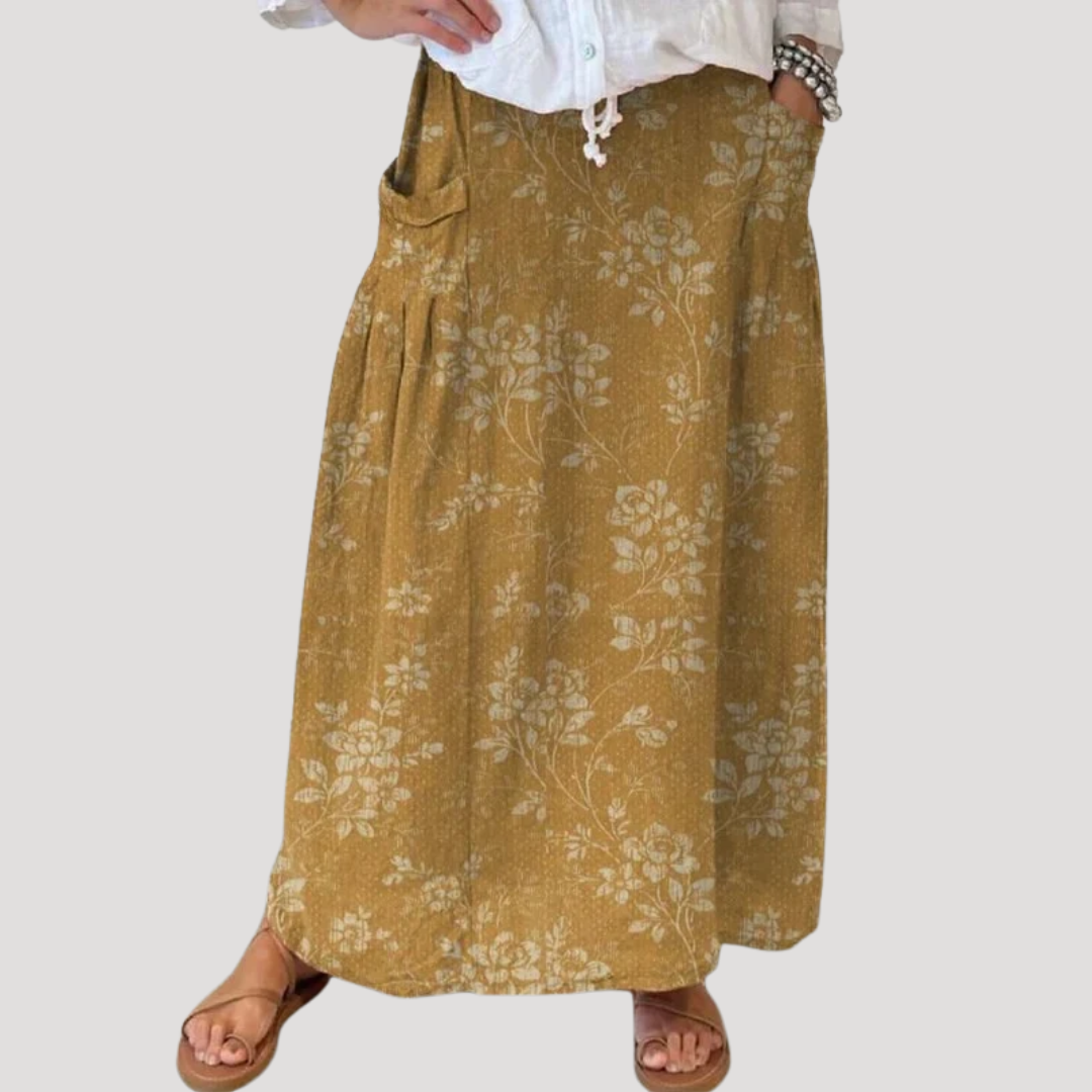 Jupe Maxi Femme Taille Élastique Décontractée