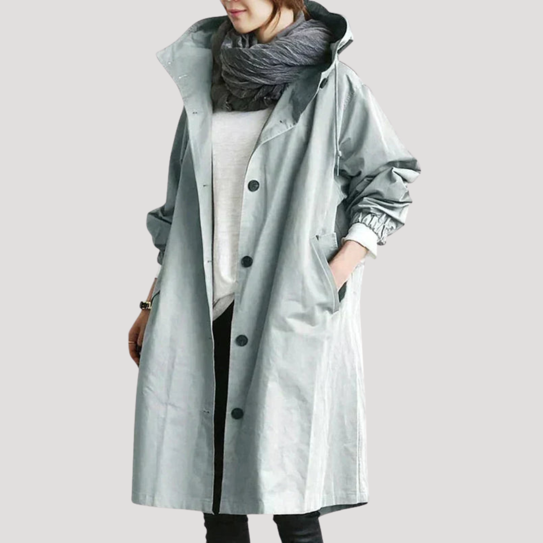 Manteau Femme Long Boutonné Élégant