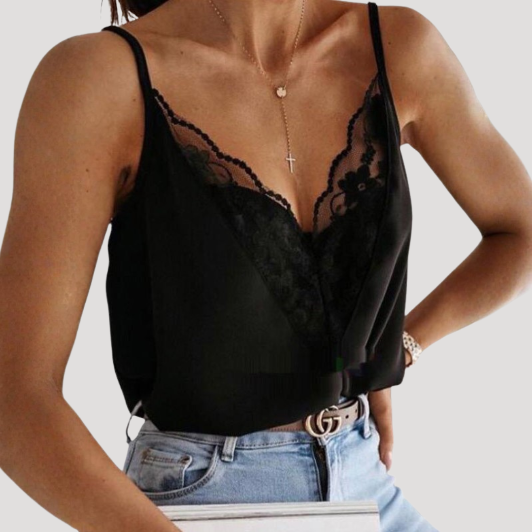 Caraco Femme Dentelle Col V Léger Été