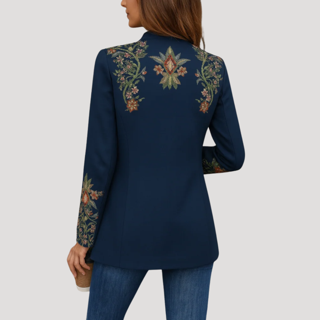 Veste Femme Brodée Boutonnée