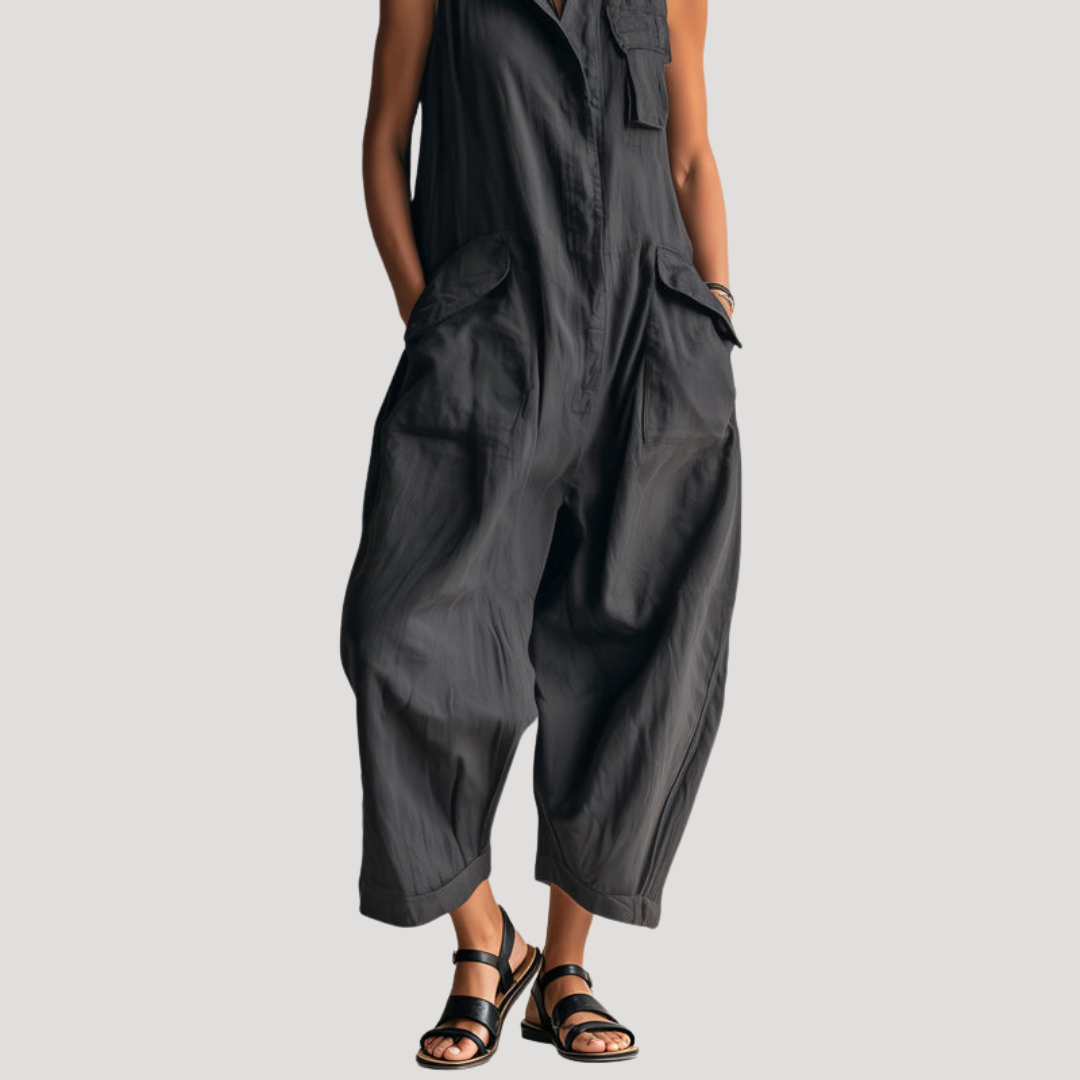 Combinaison Ample Sans Manches Femme