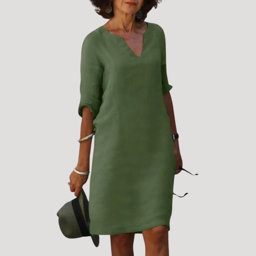 Robe midi femme décontractée chic