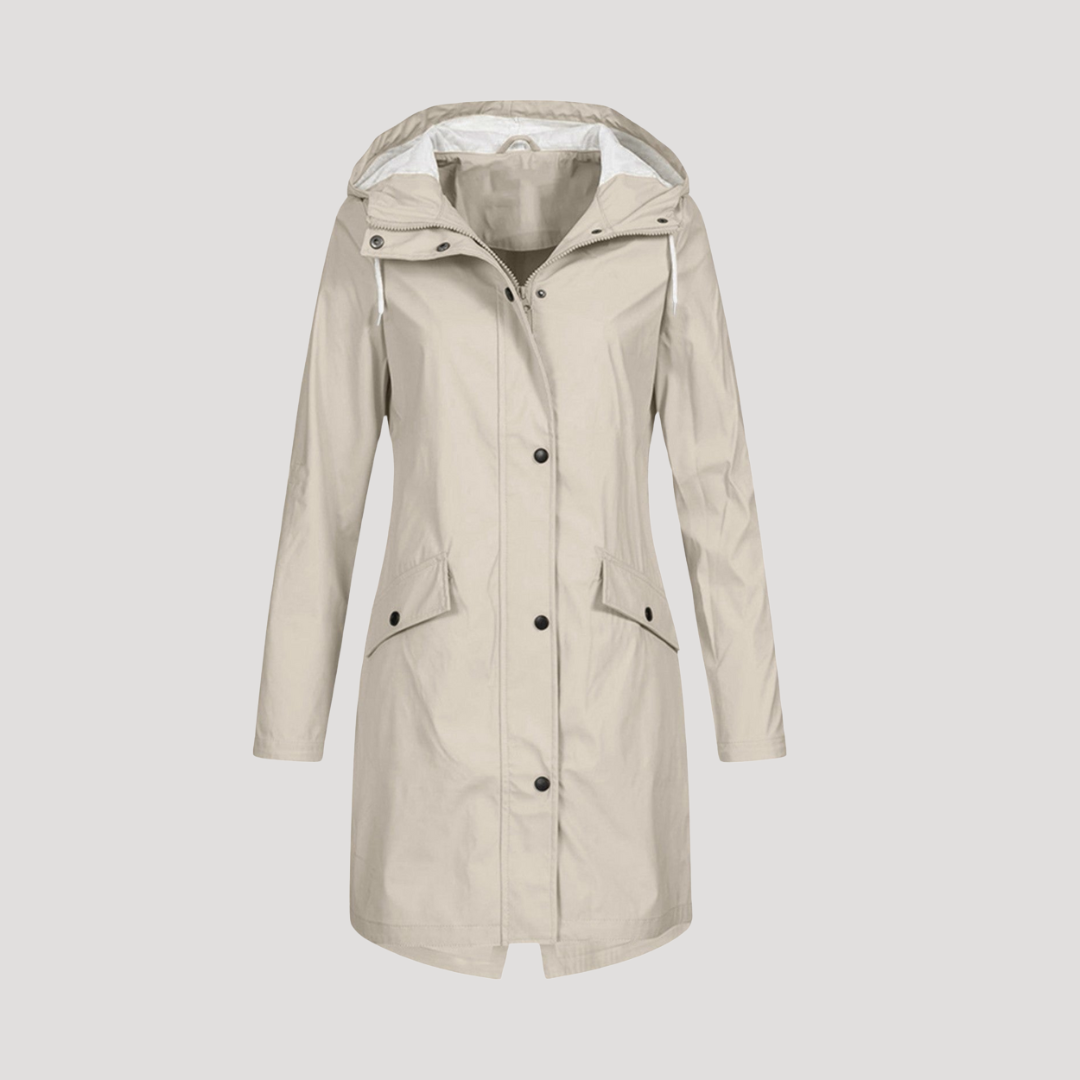 Manteau Femme Décontracté à Capuche et Poches