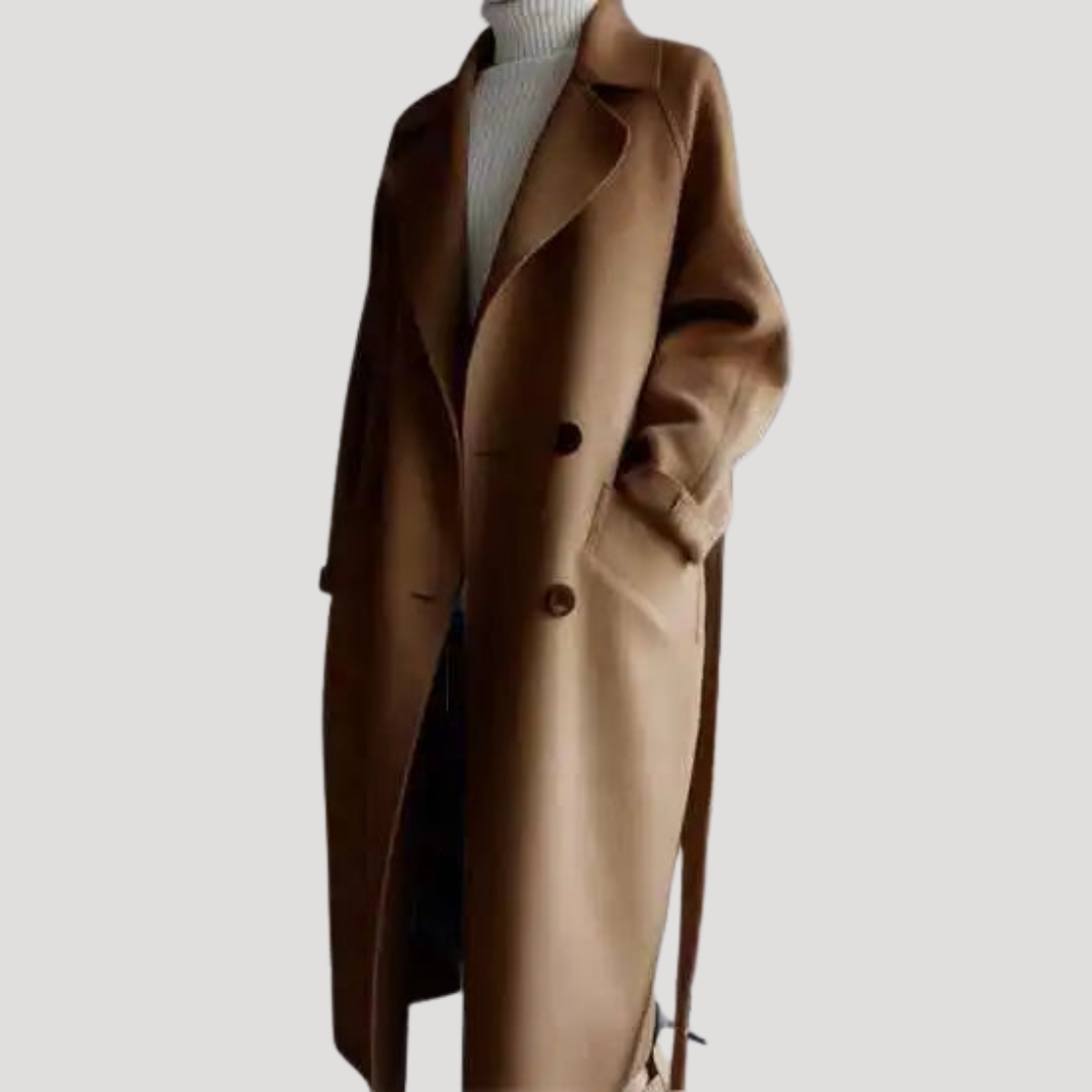 Manteau Femme Minimaliste Coupe Longue