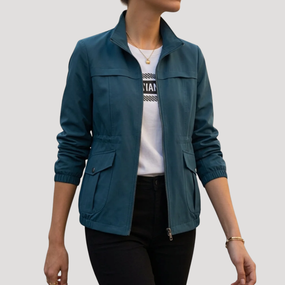 Veste utilitaire femme à taille ajustable